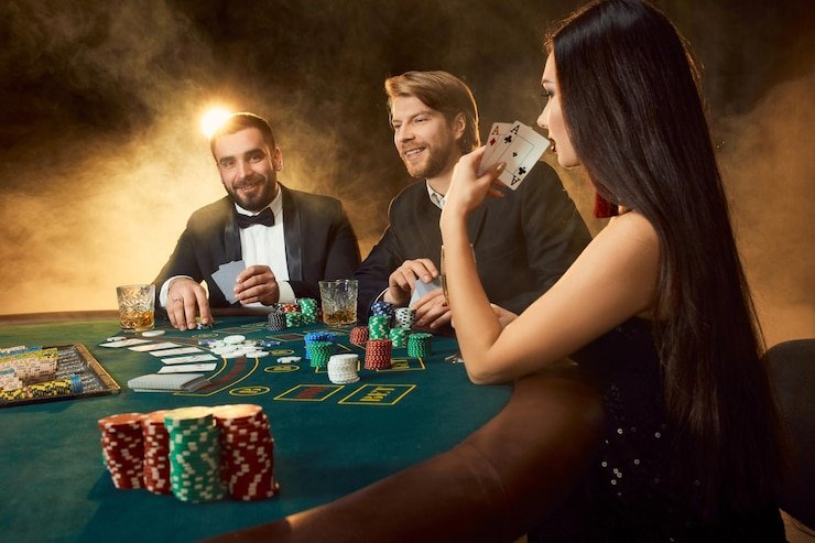 Meja American Roulette dan layout taruhan di platform bawahoki
